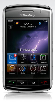 BlackBerry Storm Interface